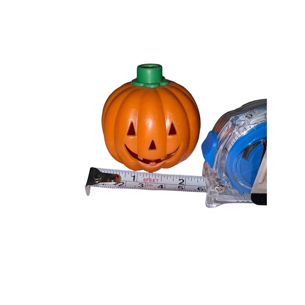 Pumpkin Halloween String Light Covers Vintage 1990s Set of 4 Plastic‎ Blow Molds